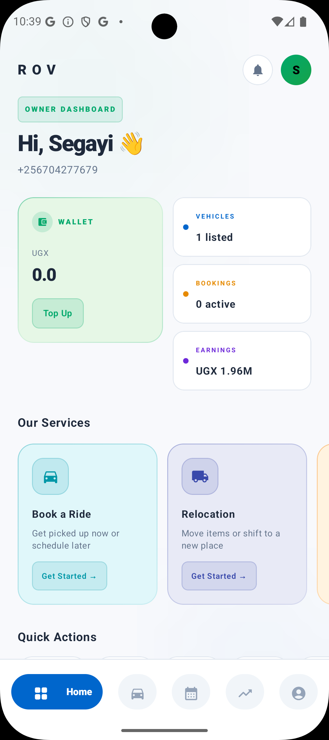 Owner Dashboard